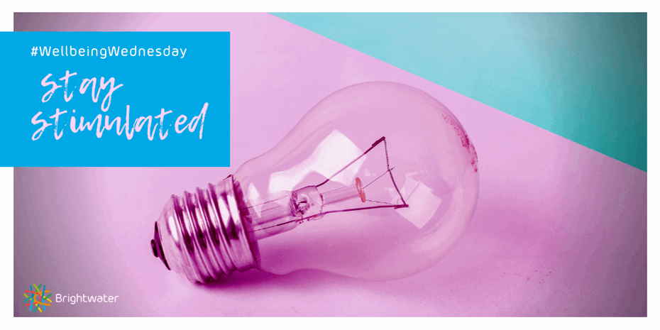 Lightbulb on light pink and blue background