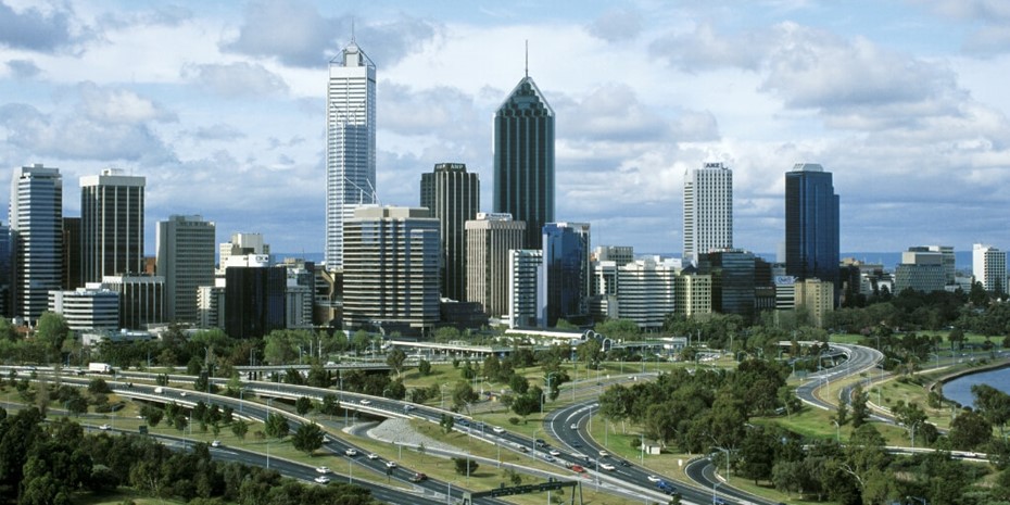 City of Perth, WA skyline from the perspective of King's Park